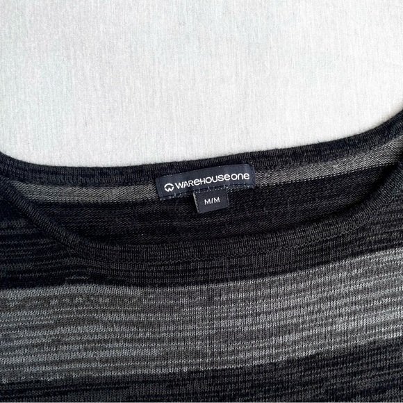 WarehouseOne Striped Batwing Sweater - M - Picture 3 of 4
